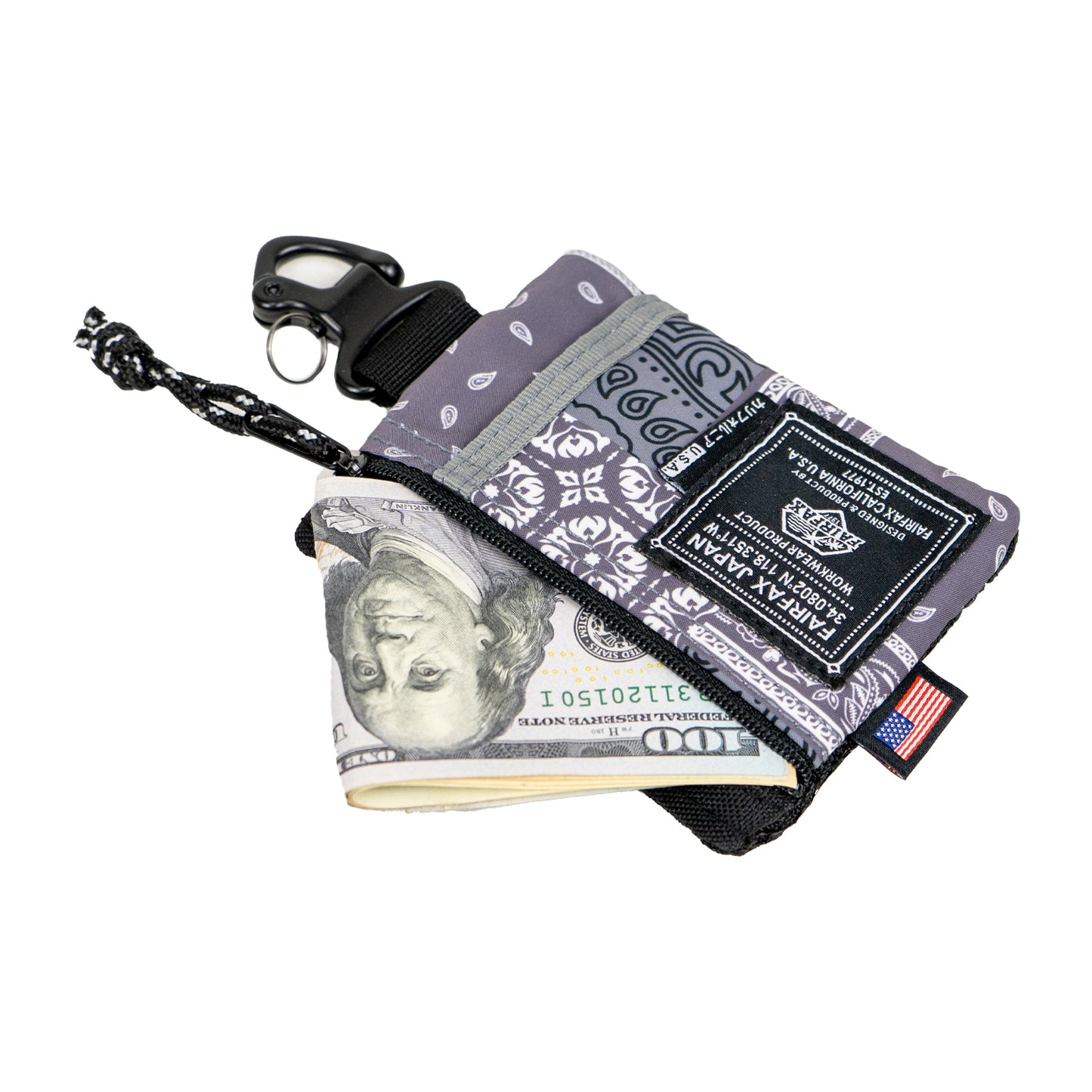 FF0500 PATCHWORK BANDANA KEY COIN POUCH