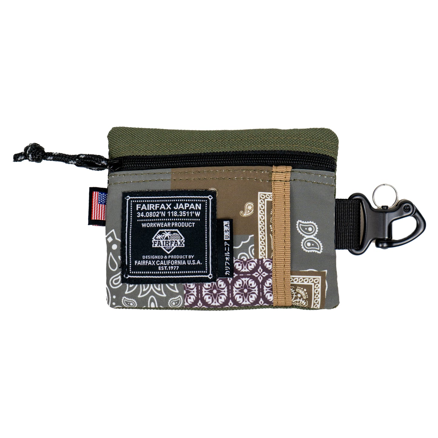 FF0500 PATCHWORK BANDANA KEY COIN POUCH