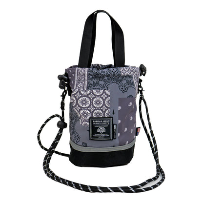 FF1120 PATCHWORK BANDANA MINI BUCKET TOTE