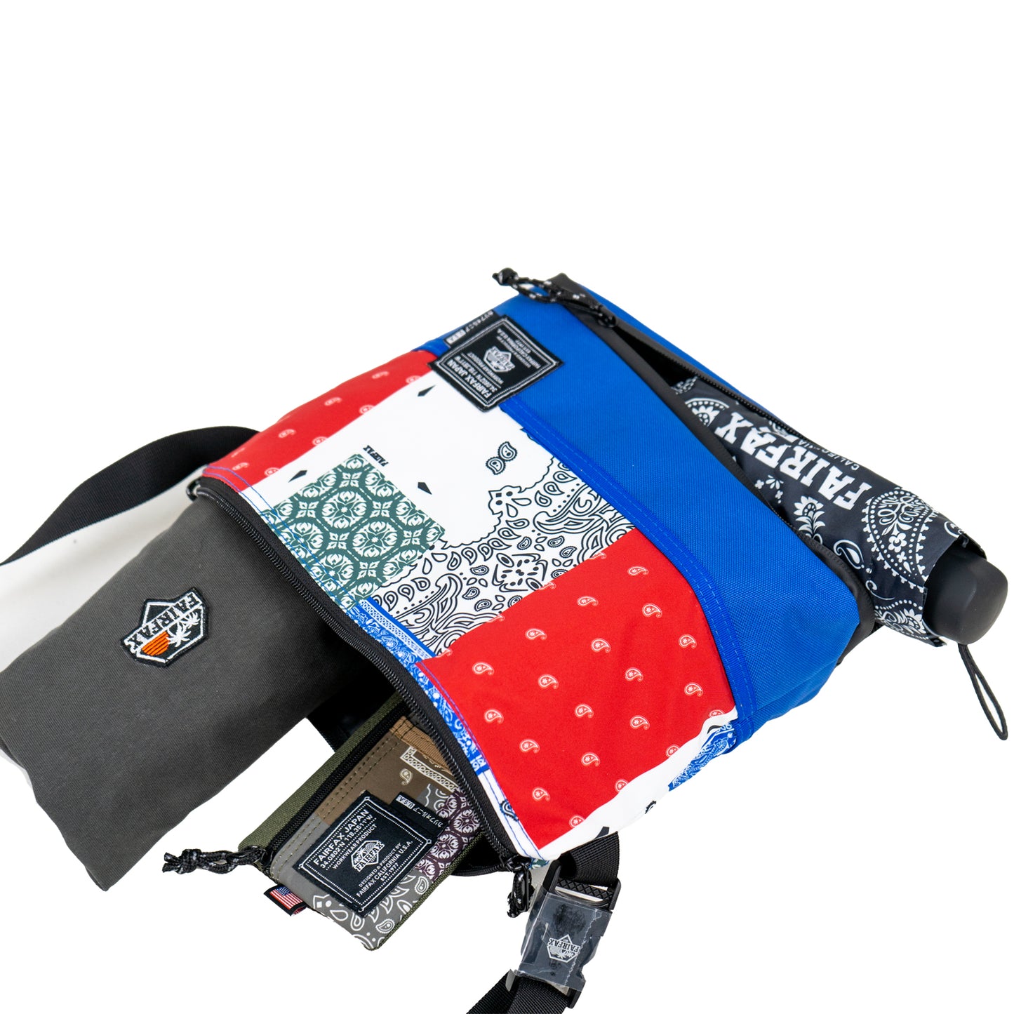 FF1310 PATCHWORK BANDANA BIKE POUCH 2.0