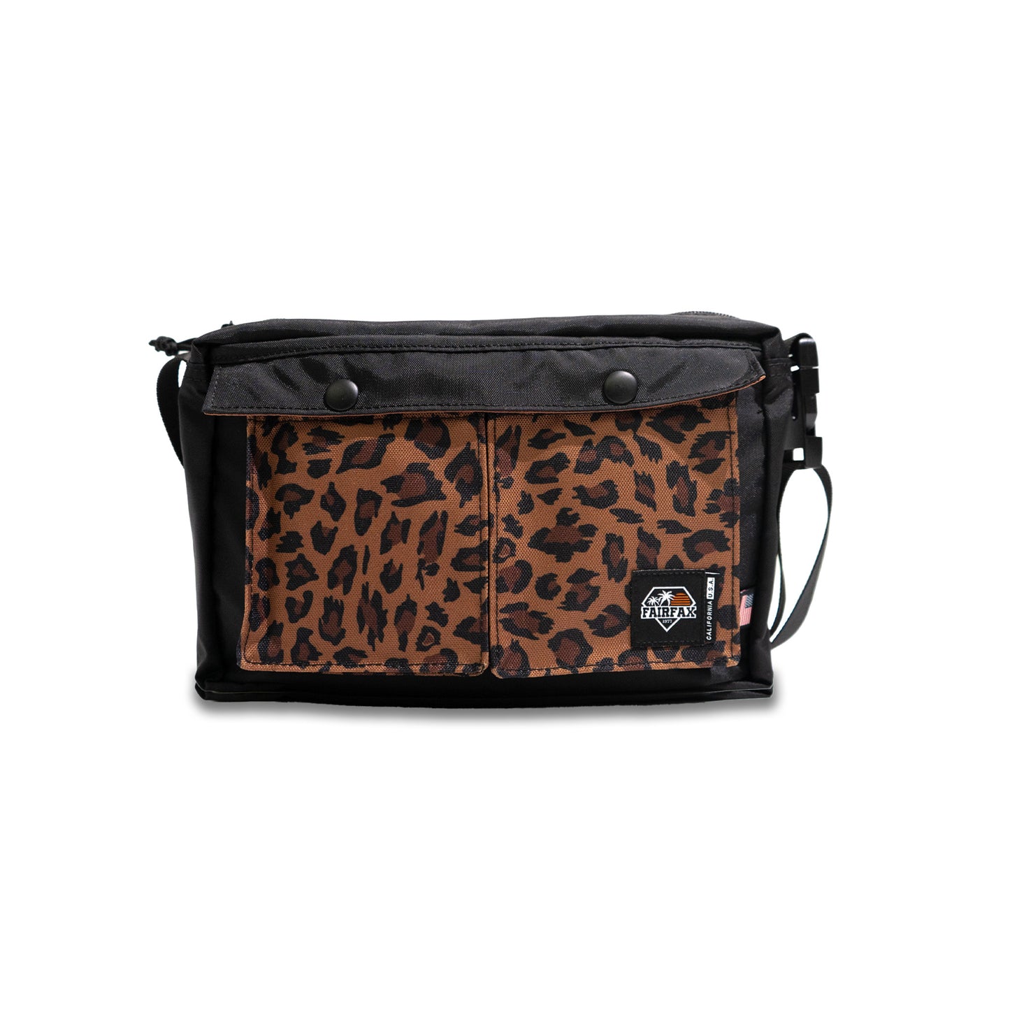 FF1410 "Leopard Print" 2 WAY MESSENGER TOTE