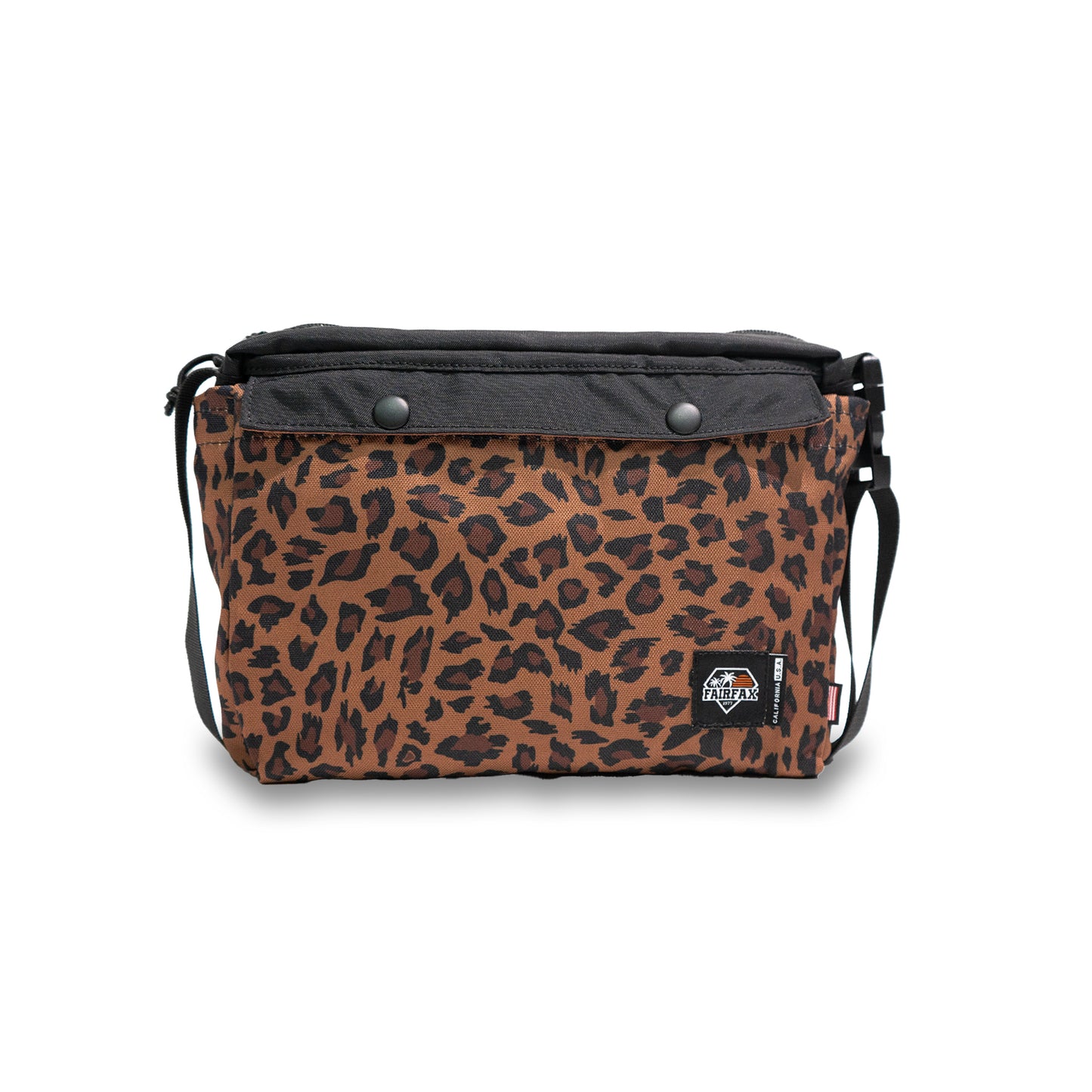 FF1410 "Leopard Print" 2 WAY MESSENGER TOTE