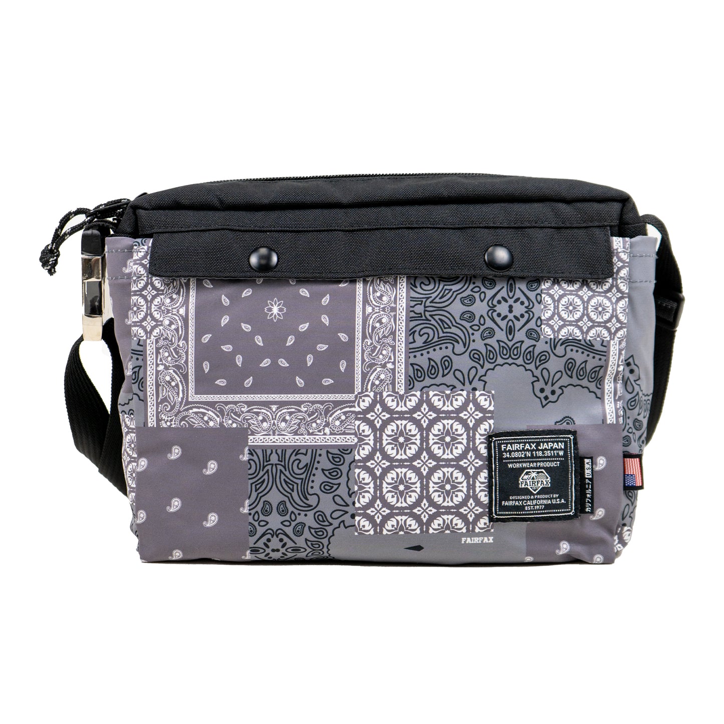 FF1410 PATCHWORK BANDANA 2 WAY MESSENGER TOTE