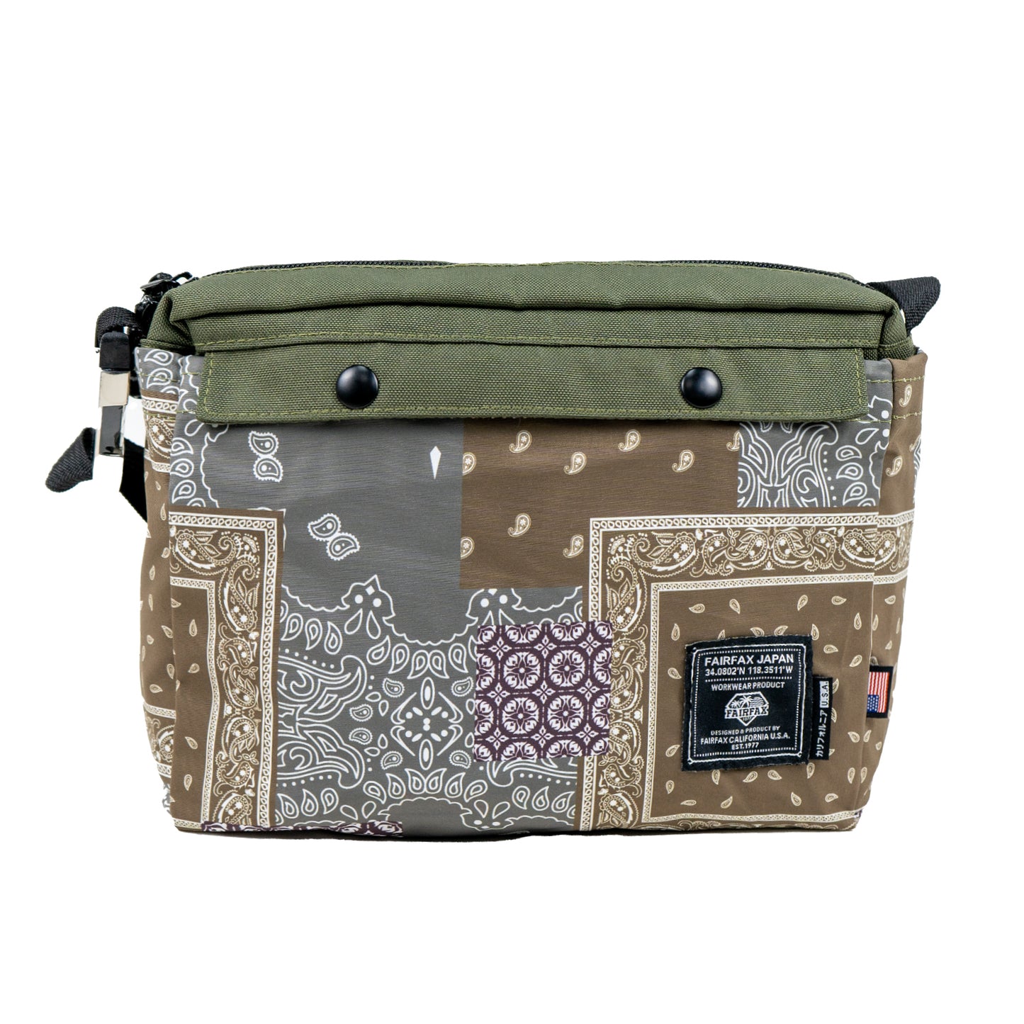 FF1410 PATCHWORK BANDANA 2 WAY MESSENGER TOTE