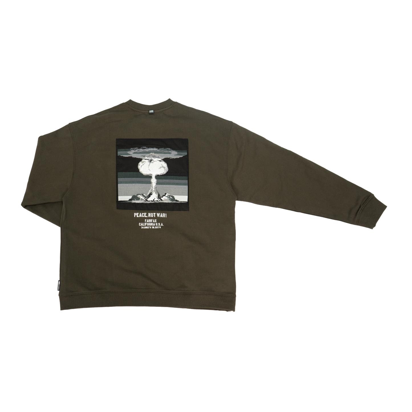 MILITARY EMBROIDERY PATCH CREWNECK - FFCN03_CE2