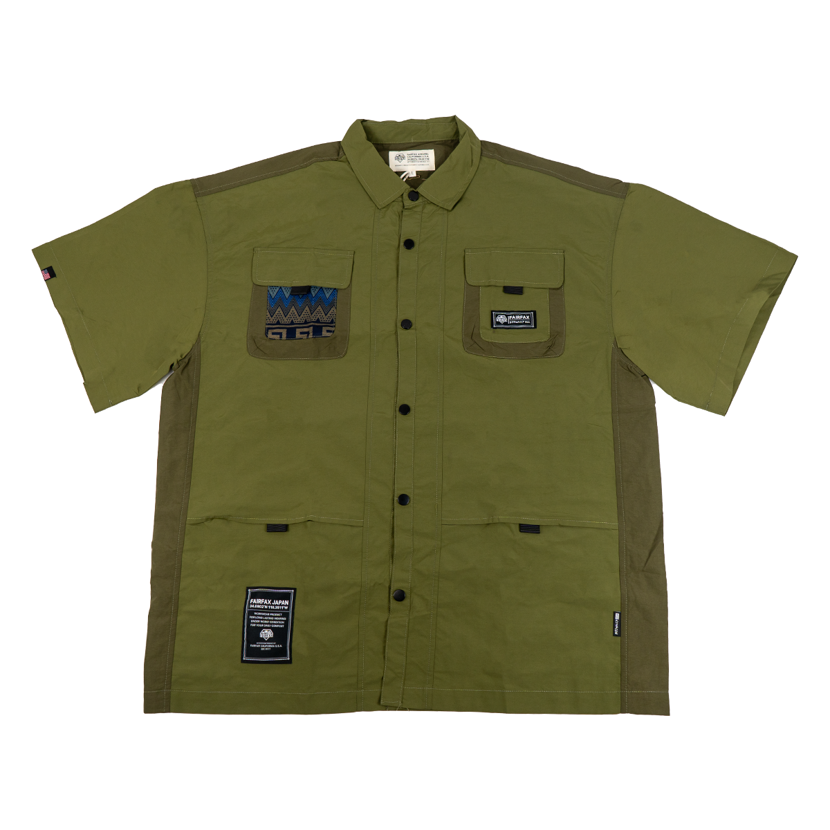 FXSS23-ST01 COLOR BLOCK OD SHIRT