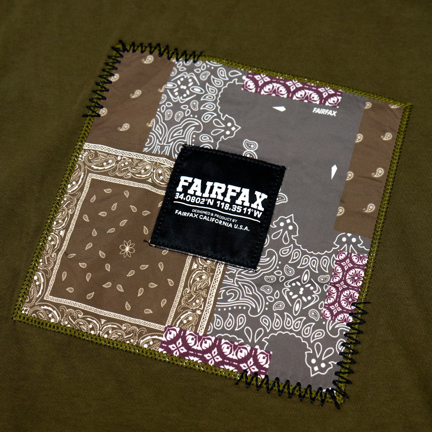 FXSS23-TE11 PATCHWORK BANDANA BOX TEE