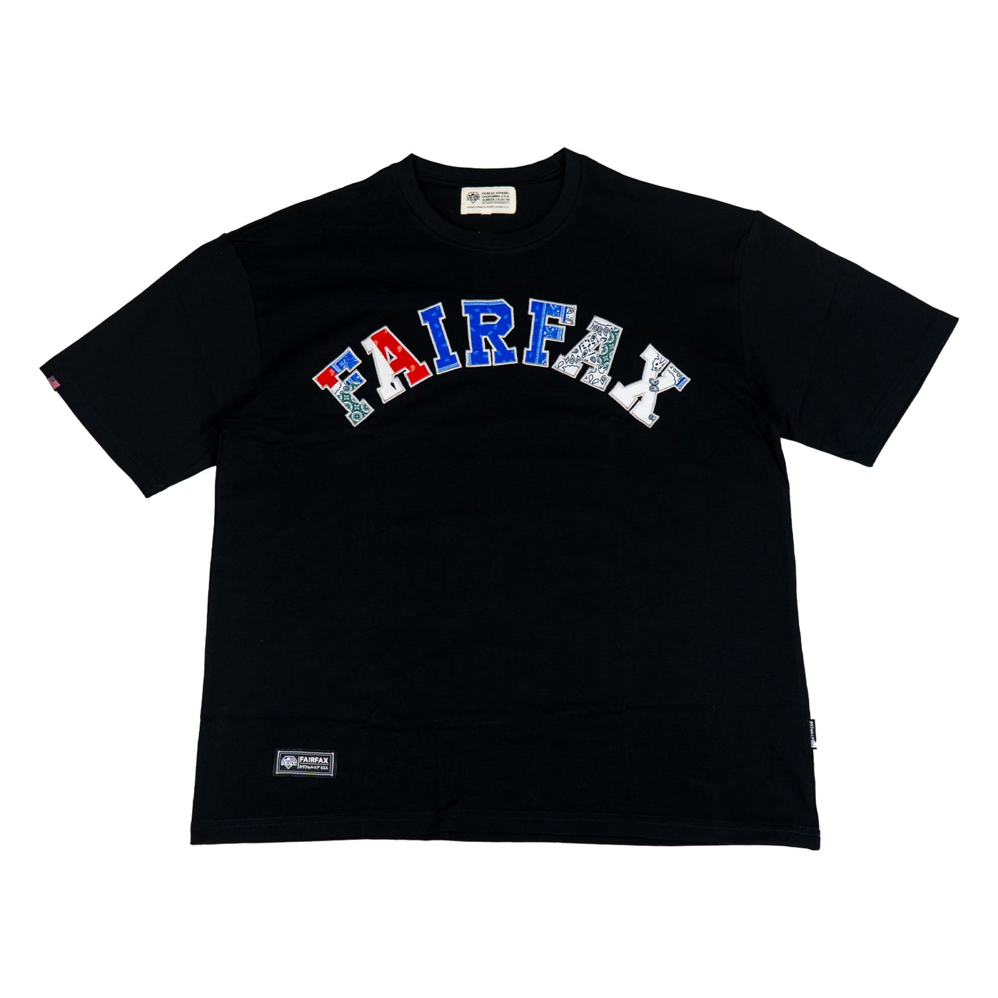 FXSS23-TE15 PATCHWORK BANDANA UNIVERSITY TEE