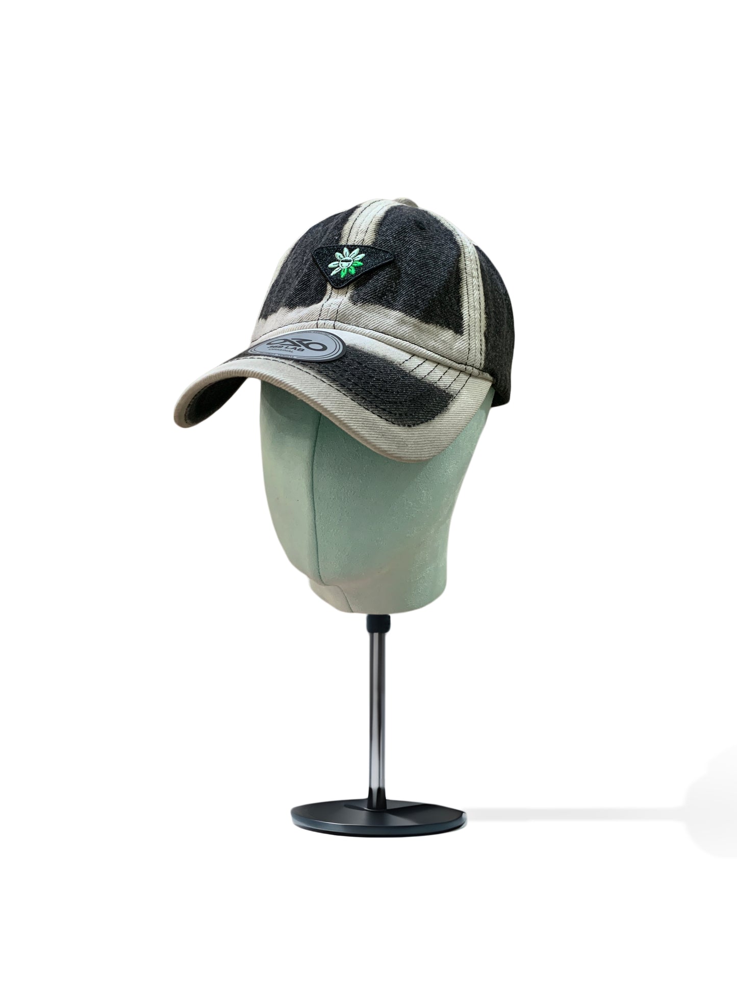 369 LAB STRIPE BLEACH CAP (BABY FLOWER)-24CAP019