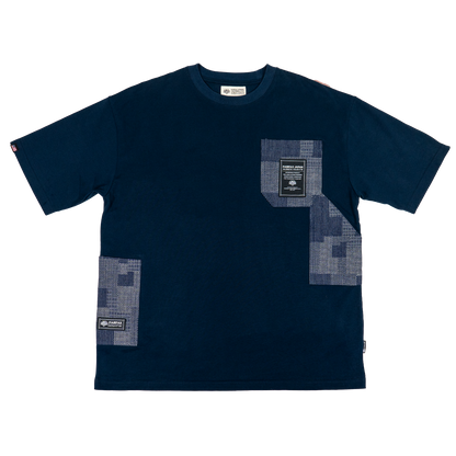 FXSS23-TE10-SASIKO DOUBLE PATCH POCKET TEE