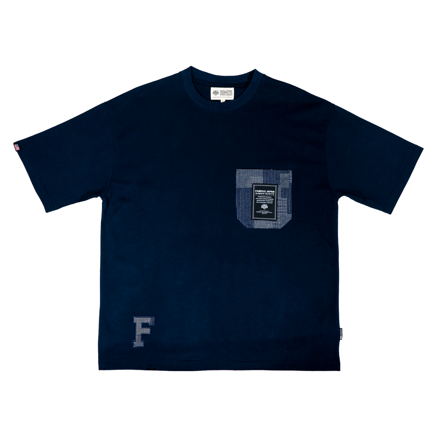 FXSS23-TE09-SASIKO POCKET TEE