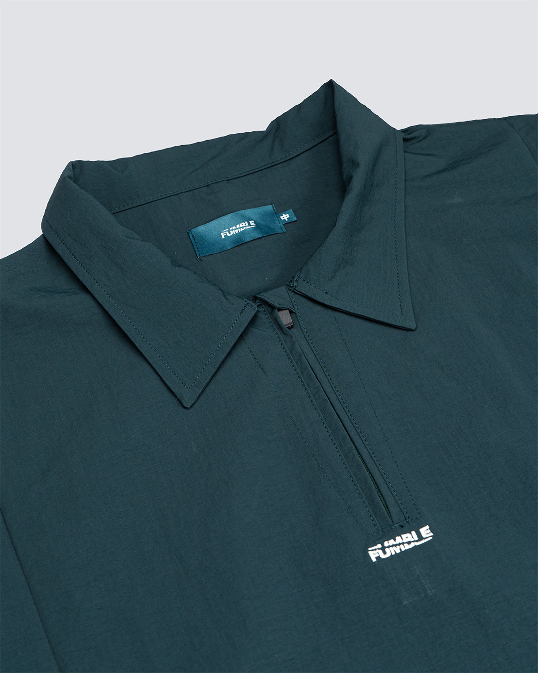 Waterproof Nylon Polo Shirt｜Fumble Green