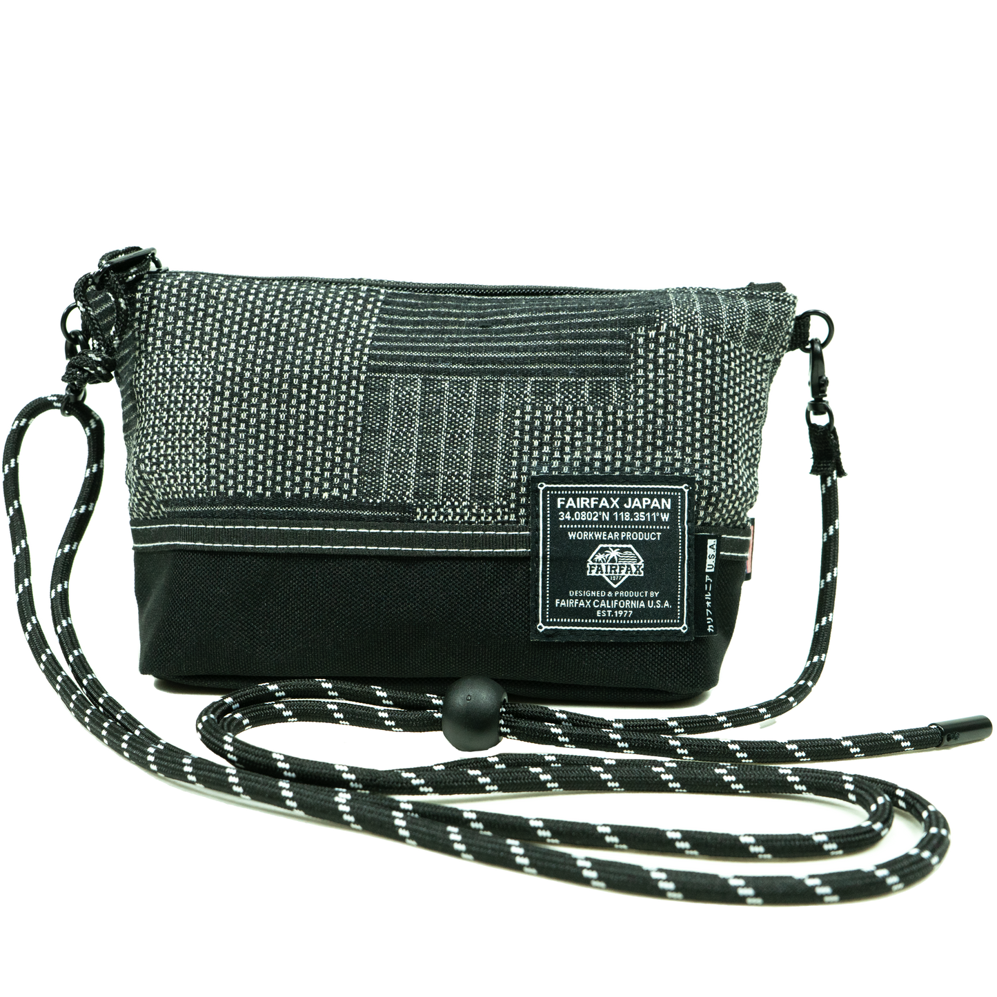 FF1320-SASHIKO MINI BIKE POUCH