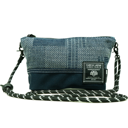 FF1320-SASHIKO MINI BIKE POUCH