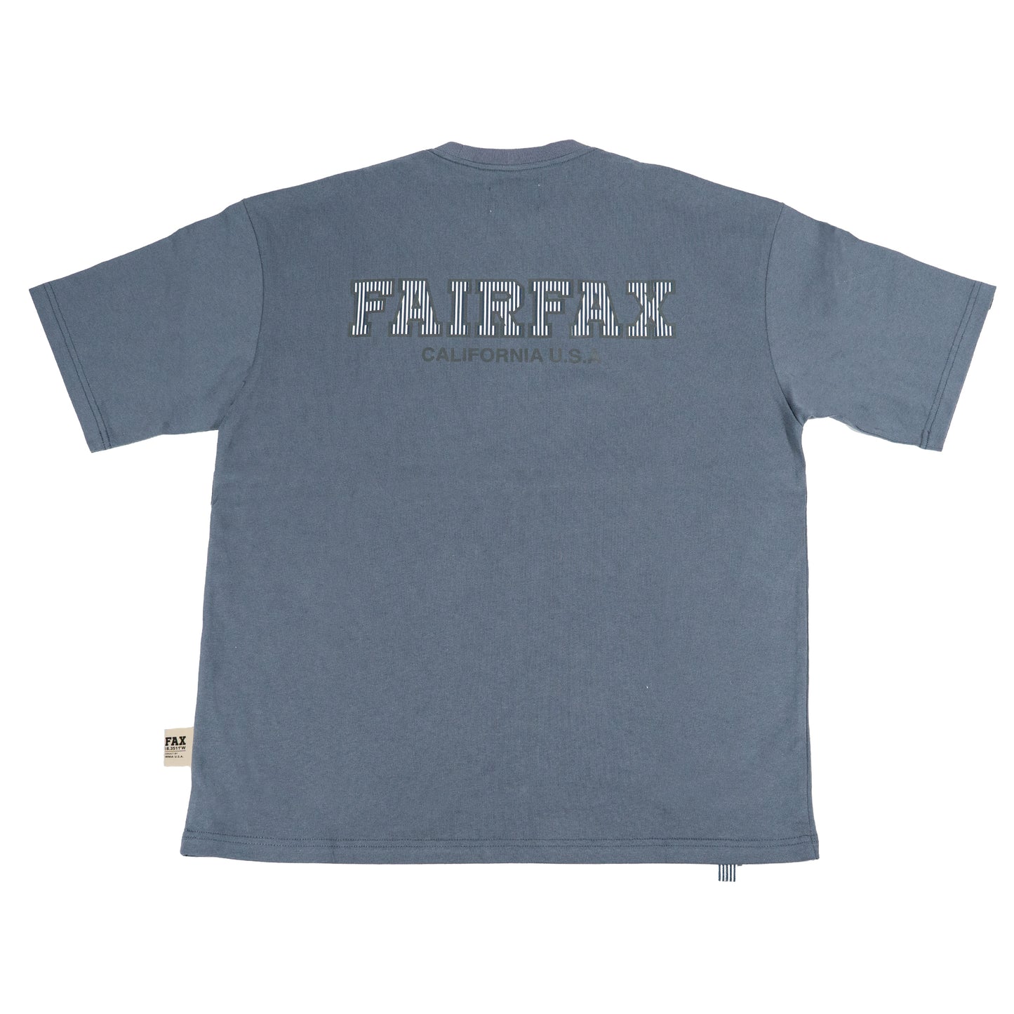 FFX22001-FAIRFAX STRIPES LOGO TEE