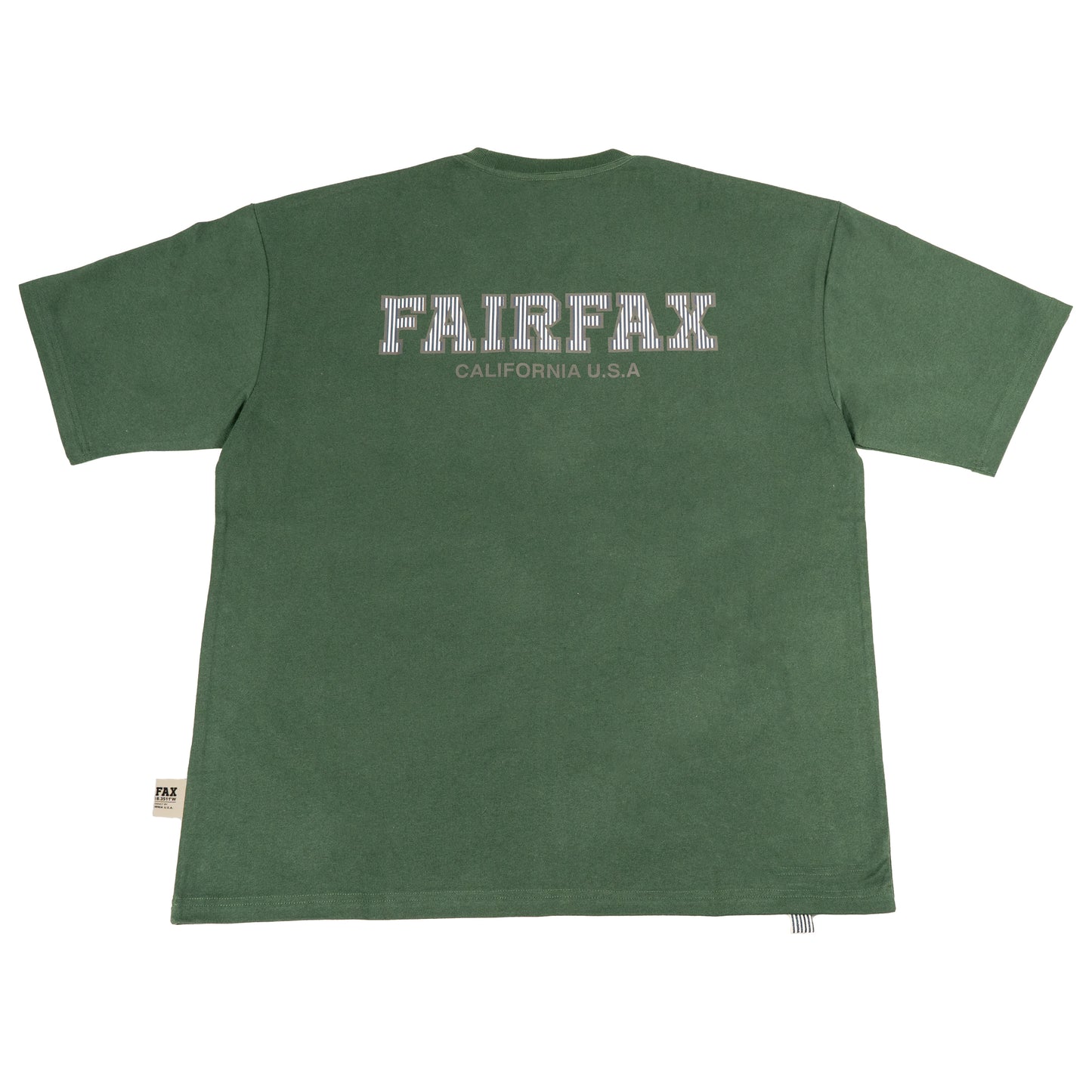 FFX22001-FAIRFAX STRIPES LOGO TEE