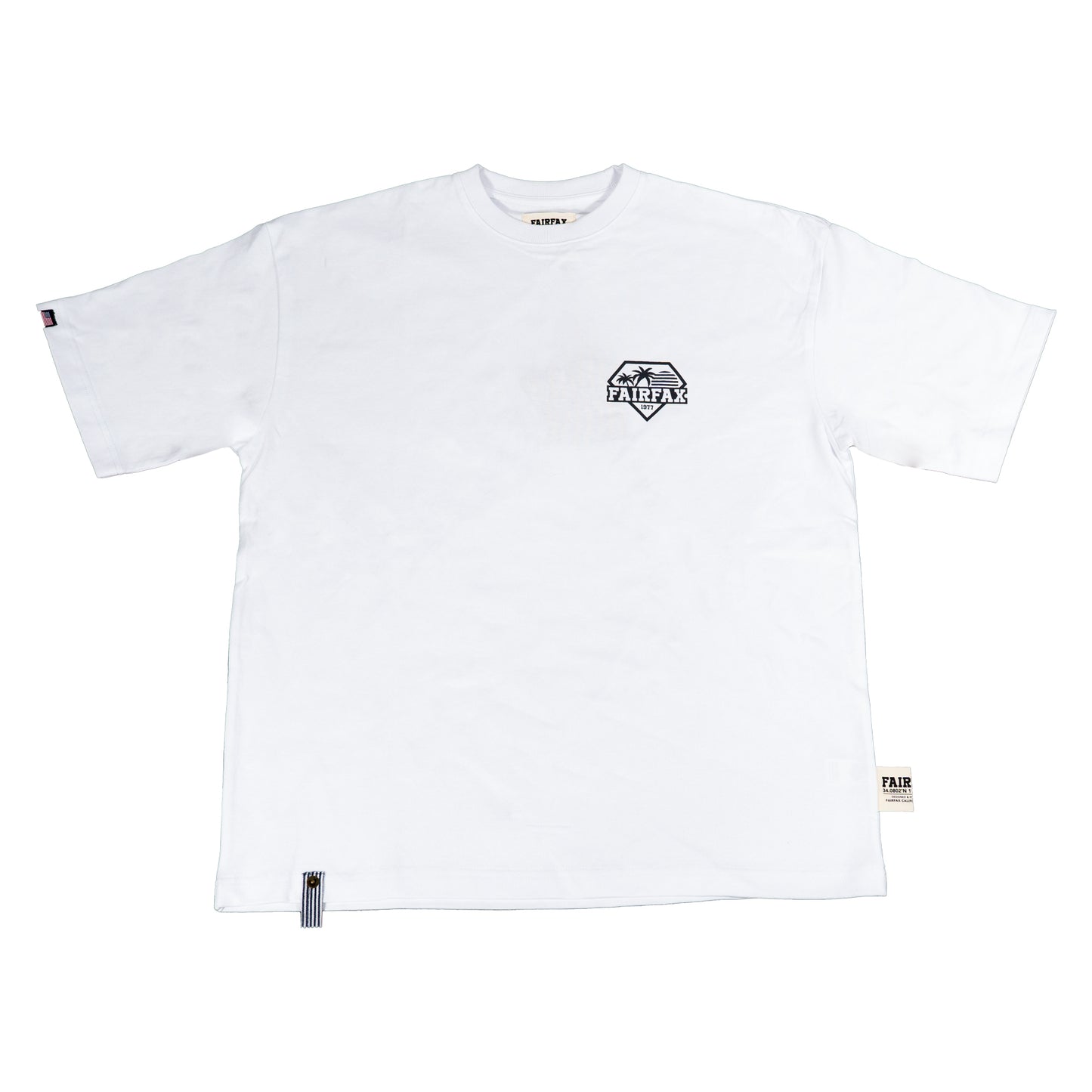 FFX22001-FAIRFAX STRIPES LOGO TEE