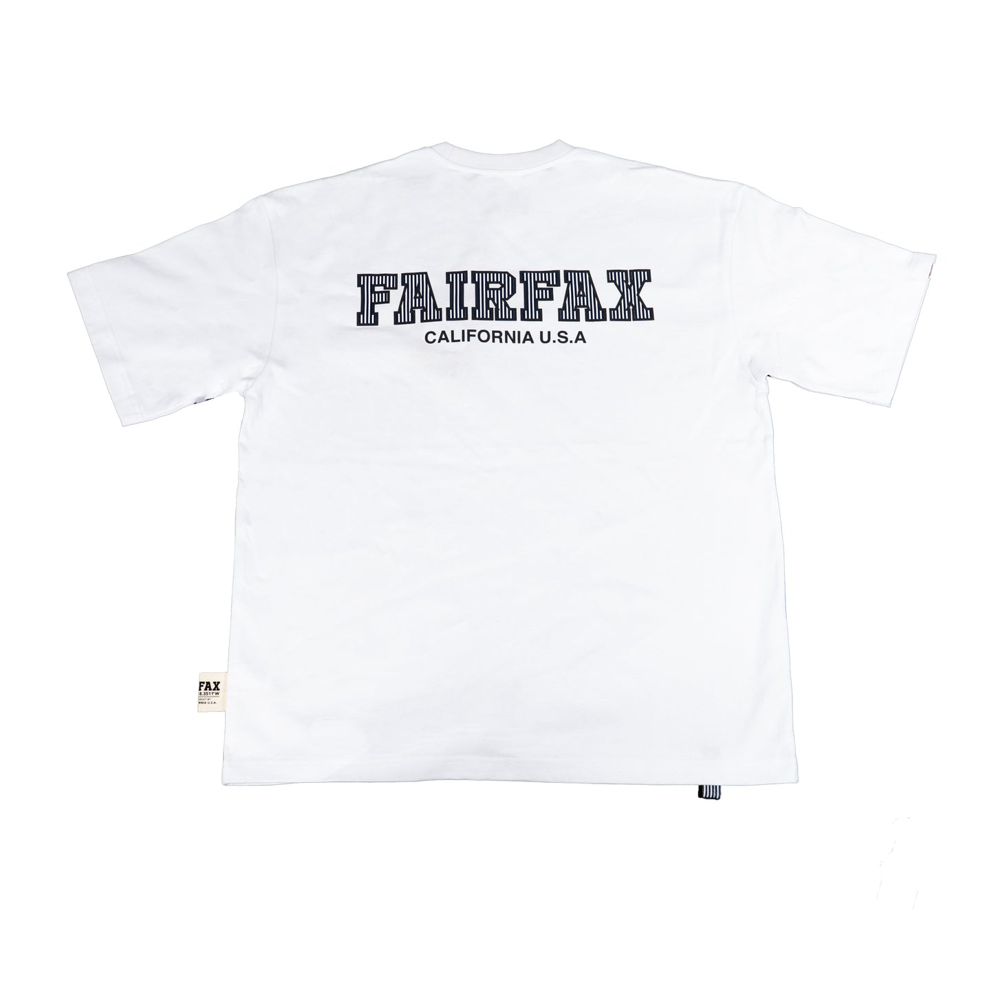 FFX22001-FAIRFAX STRIPES LOGO TEE