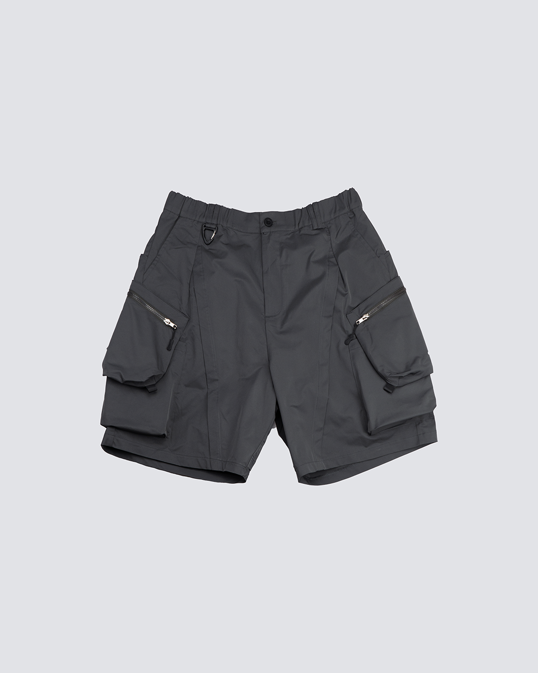 Multi-Pocket Nylon Shorts｜Grey