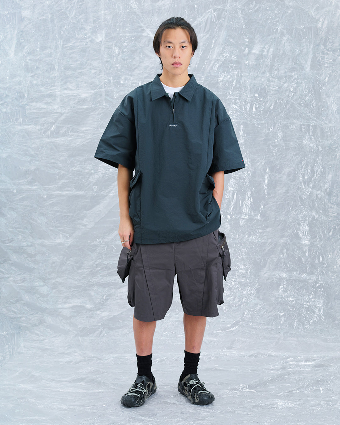 Waterproof Nylon Polo Shirt｜Fumble Green